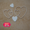 Craft & You PRE-ORDER Dies Hearts (CW399)