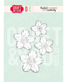 Craft & You PRE-ORDER Dies Gardenflower 1 (CW403)