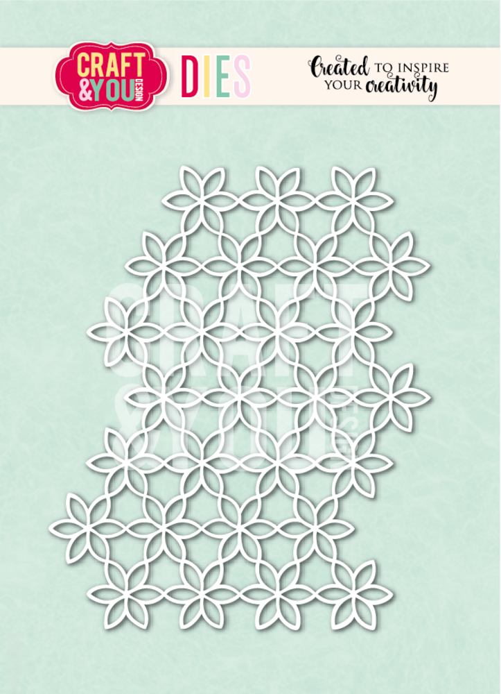 Craft & You Dies Flower Background (CW405) Craft & You Dies Flower Background (CW405)