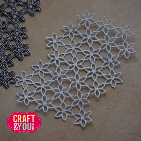 Craft & You Dies Flower Background (CW405) Craft & You Dies Flower Background (CW405)