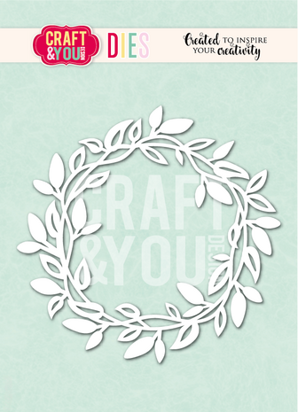 Craft & You Dies Leaf Wreath (CW408) Craft & You Dies Leaf Wreath (CW408)
