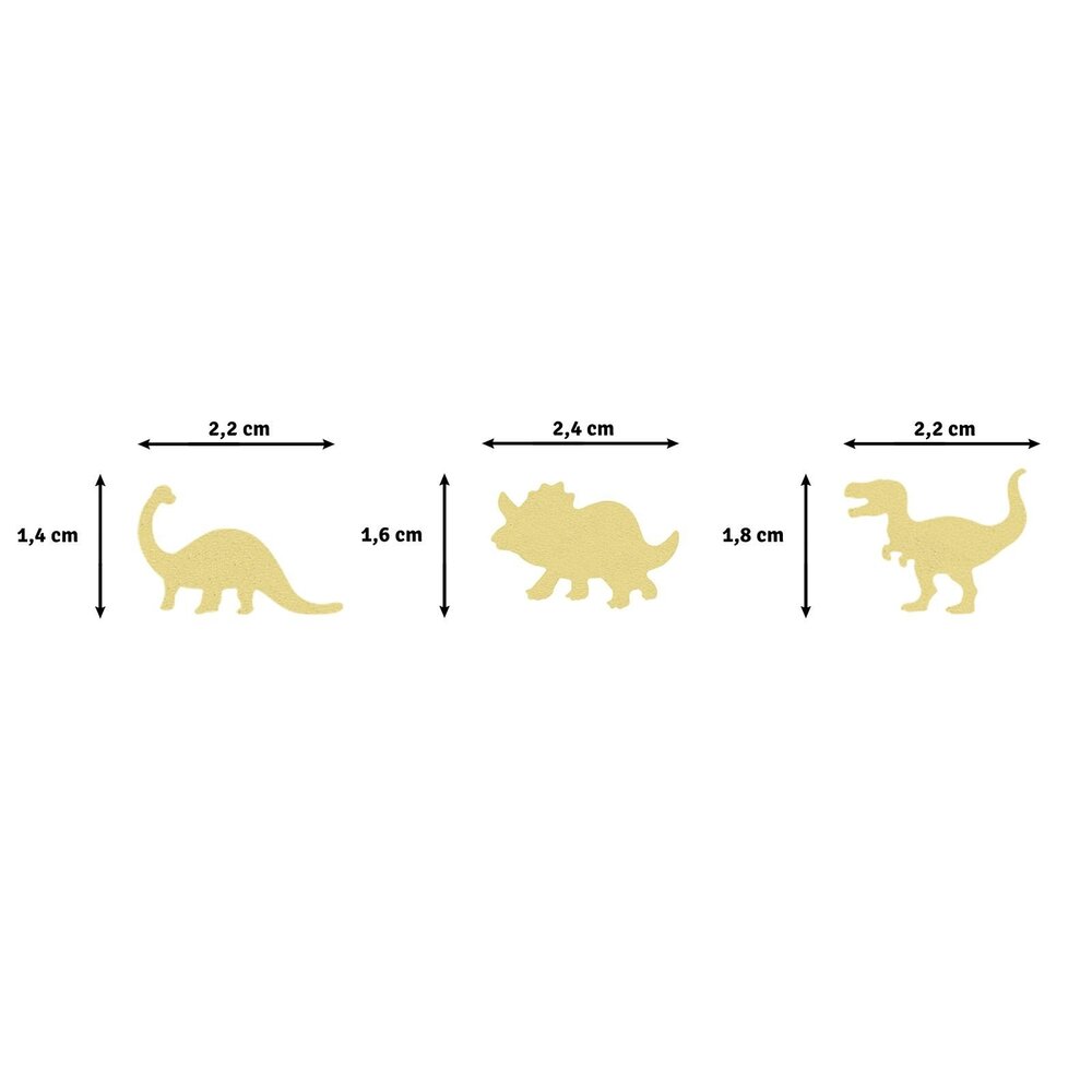 Vaessen Creative Figuurpons Set Dino's (3pcs) (2137-137)