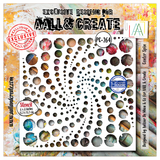 AALL and Create Masking Stencil 6x6 Inch Center Spin (AALL-PC-264)