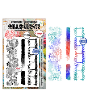 AALL and Create PRE-ORDER Clear Stamp Set A6 Circles & Strokes (AALL-TP-1335)