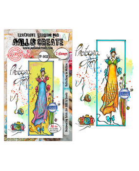 AALL and Create PRE-ORDER Clear Stamp Set A6 Reflections in Motion (AALL-TP-1430)