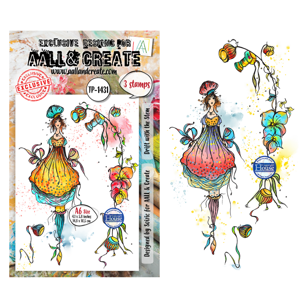 AALL and Create Clear Stamp Set A6 Drift with the Stem (AALL-TP-1431) AALL and Create Clear Stamp Set A6 Drift with the Stem (AALL-TP-1431)