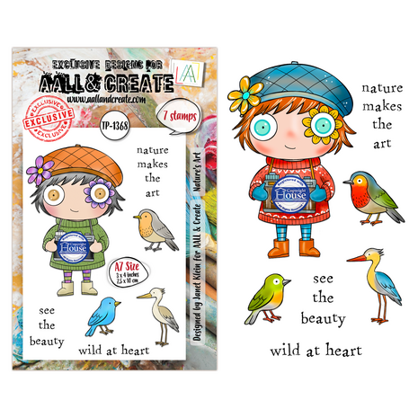 AALL and Create PRE-ORDER Clear Stamp Set A7 Nature's Art (AALL-TP-1368)