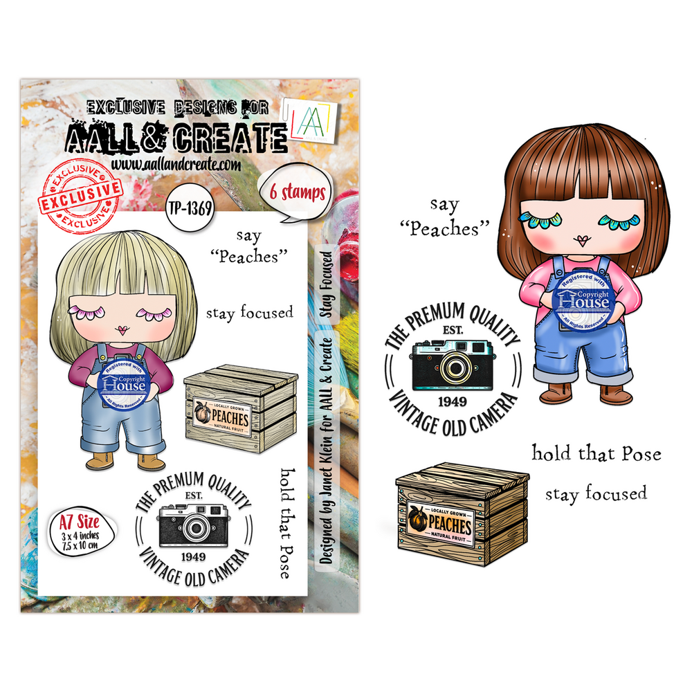 AALL and Create PRE-ORDER Clear Stamp Set A7 Stay Focused (AALL-TP-1369)