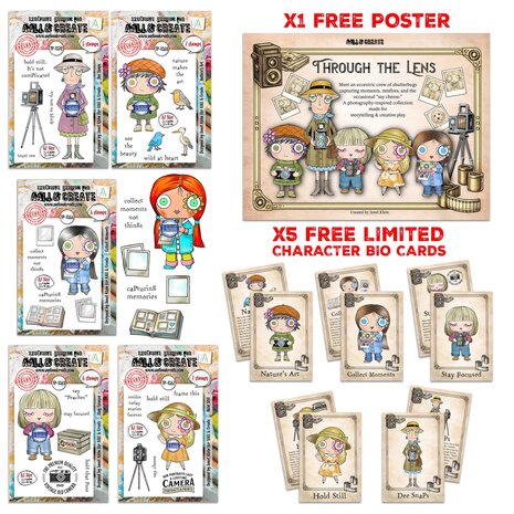 AALL and Create Through the Lens A5 Stamp Bundle (AALL-PCK-JK001)