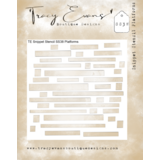 Tracy Evans Platforms 4x4 Inch Snippet Stencil (SS038)