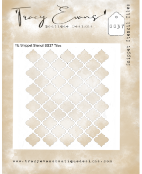 Tracy Evans PRE-ORDER Tiles 4x4 Inch Snippet Stencil (SS037)