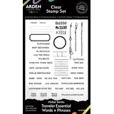 Arden Creative Studio Been There Traveler Essential Words+Phrases 4x6 Inch Clear Stamp Set (CSCS0027)