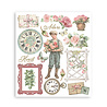 Stamperia House of Roses 8x8 Inch Rub-On Assortment (DFLRBXG06)
