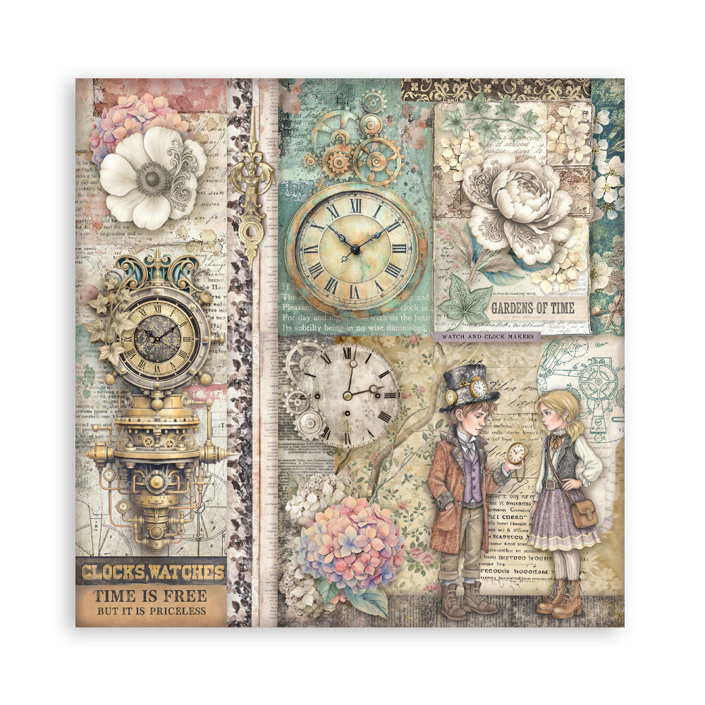 Stamperia Gardens of Time 12x12 Inch Single Face Paper Pack (SBBXLB36) Stamperia Gardens of Time 12x12 Inch Single Face Paper Pack (SBBXLB36)