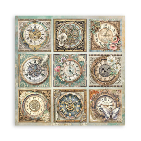 Stamperia Gardens of Time 8x8 Inch Single Face Paper Pack (SBBSXB24)