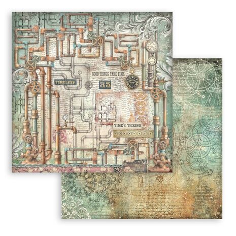 Stamperia Gardens of Time Maxi Background 12x12 Inch Paper Pack (SBBL186) Stamperia Gardens of Time Maxi Background 12x12 Inch Paper Pack (SBBL186)