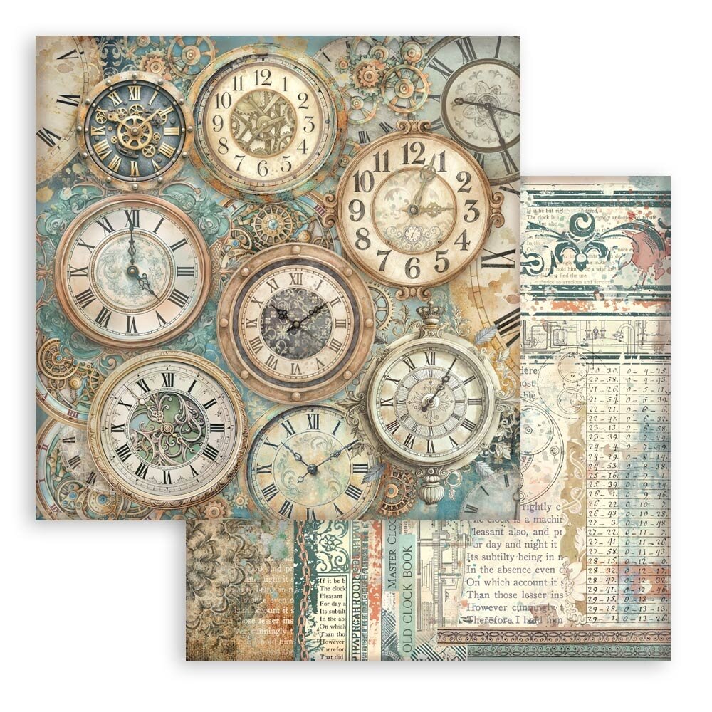 Stamperia Gardens of Time Maxi Background 12x12 Inch Paper Pack (SBBL186) Stamperia Gardens of Time Maxi Background 12x12 Inch Paper Pack (SBBL186)