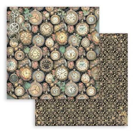 Stamperia Gardens of Time Backgrounds 8x8 Inch Paper Pack (SBBS142)