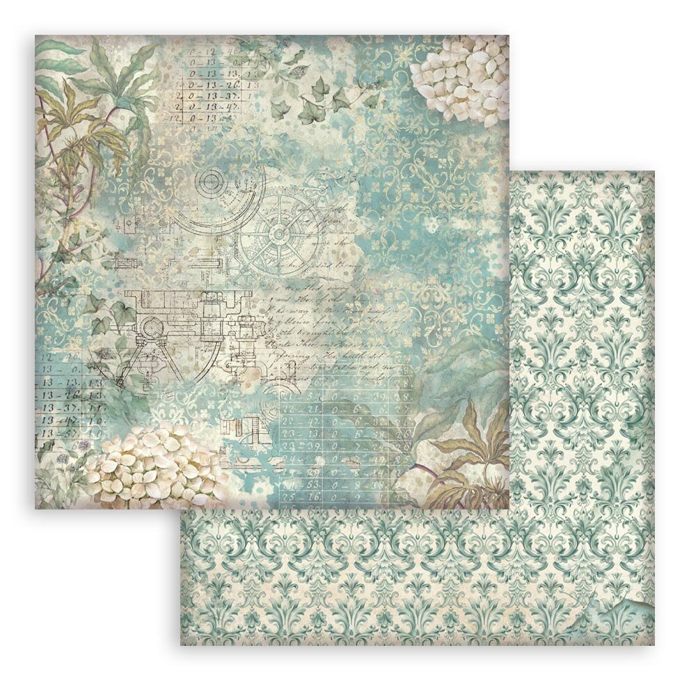 Stamperia Gardens of Time Backgrounds 8x8 Inch Paper Pack (SBBS142)