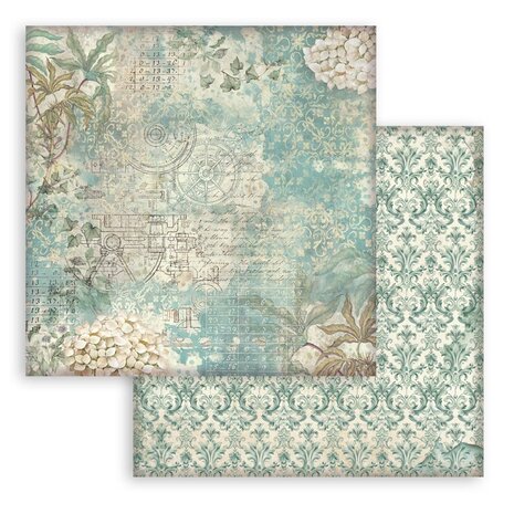 Stamperia Gardens of Time Backgrounds 8x8 Inch Paper Pack (SBBS142)