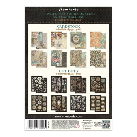 Stamperia Gardens of Time A5 Junk Journal Focus Points (SBJKS01) Stamperia Gardens of Time A5 Junk Journal Focus Points (SBJKS01)