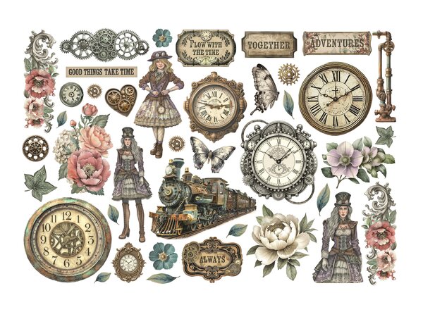 Stamperia Gardens of Time Ephemera (DFLCT78)