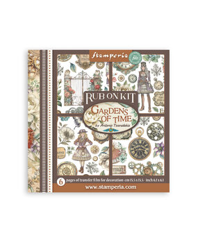 Stamperia Gardens of Time 6x6 Inch Rub-On Assortment (DFLRBX11) Stamperia Gardens of Time 6x6 Inch Rub-On Assortment (DFLRBX11)