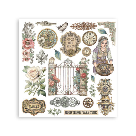 Stamperia Gardens of Time 6x6 Inch Rub-On Assortment (DFLRBX11) Stamperia Gardens of Time 6x6 Inch Rub-On Assortment (DFLRBX11)