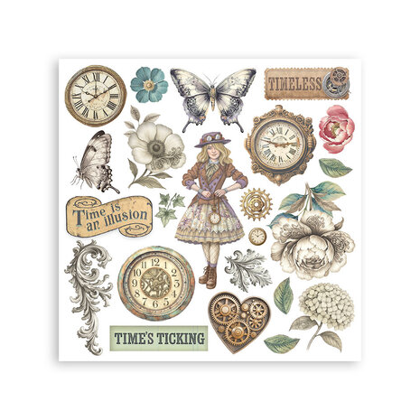 Stamperia Gardens of Time 6x6 Inch Rub-On Assortment (DFLRBX11) Stamperia Gardens of Time 6x6 Inch Rub-On Assortment (DFLRBX11)