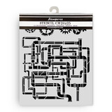 Stamperia Gardens of Time Thick Stencil 20x25cm Tubes (KSTD202)