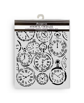 Stamperia Gardens of Time Thick Stencil 20x25cm Mixed Clocks (KSTD203) Stamperia Gardens of Time Thick Stencil 20x25cm Mixed Clocks (KSTD203)