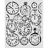 Stamperia Gardens of Time Thick Stencil 20x25cm Mixed Clocks (KSTD203) Stamperia Gardens of Time Thick Stencil 20x25cm Mixed Clocks (KSTD203)