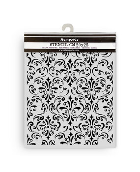 Stamperia Gardens of Time Thick Stencil 20x25cm Wallpaper (KSTD205)