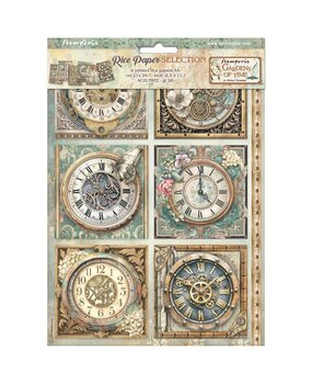 Stamperia Gardens of Time A4 Rice Paper Selection (DFSA4XTM)