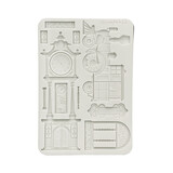 Stamperia Gardens of Time A5 Silicon Mould Train and Longcase Clock (KACMA609)