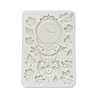 Stamperia Gardens of Time A5 Silicon Mould Clock and Flowers (KACMA610)