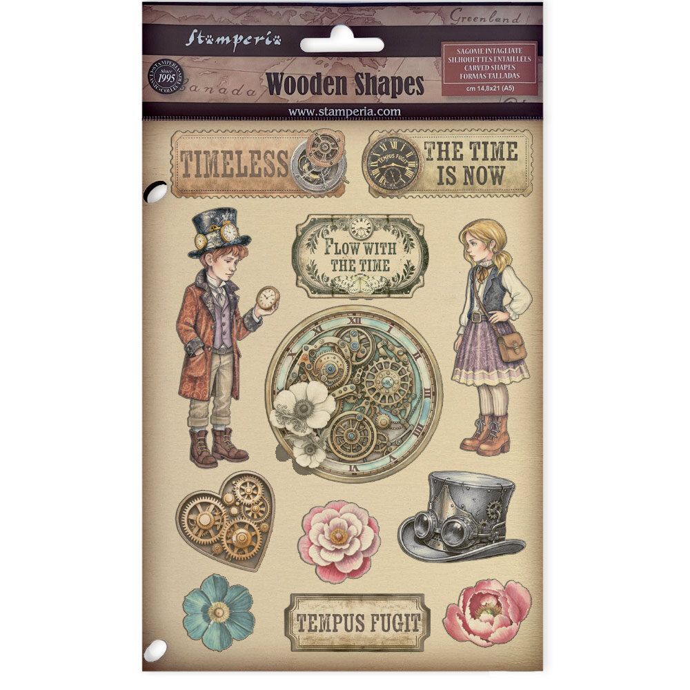 Stamperia Gardens of Time Wooden Shapes A5 (KLSP198) Stamperia Gardens of Time Wooden Shapes A5 (KLSP198)