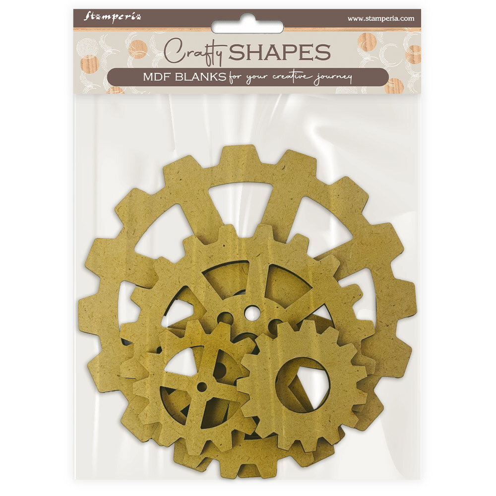 Stamperia Gardens of Time MDF Crafty Shapes Blank Gears (KLSM83) Stamperia Gardens of Time MDF Crafty Shapes Blank Gears (KLSM83)