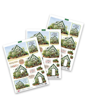 Katy Sue PRE-ORDER 3D Die-Cut Decoupage Summer Greenhouse (11-DCD746)