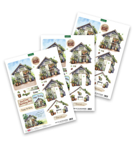 Katy Sue PRE-ORDER 3D Die-Cut Decoupage The Potting Shed (11-DCD747)