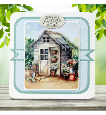 Katy Sue 3D Die-Cut Decoupage Summer Shed (11-DCD748) Katy Sue 3D Die-Cut Decoupage Summer Shed (11-DCD748)