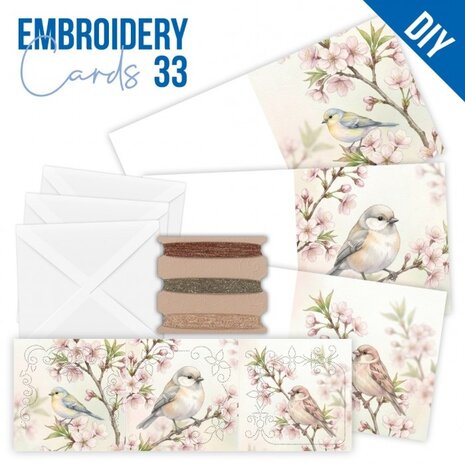 Find It Trading Stitch and Do Embroidery Cards Blossom Birds (STDOPP033)
