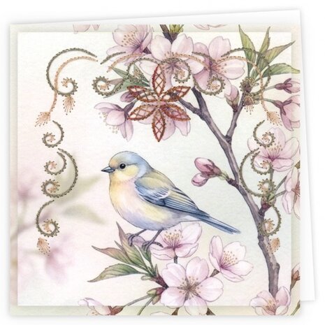 Find It Trading Stitch and Do Embroidery Cards Blossom Birds (STDOPP033)
