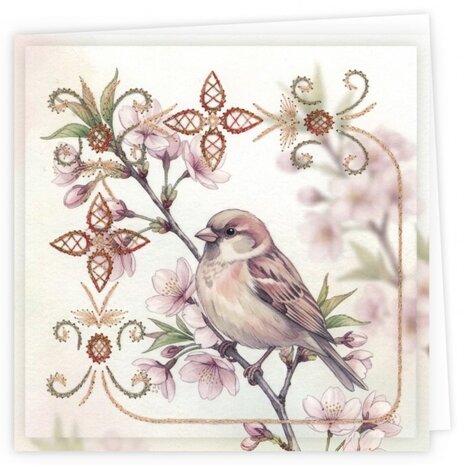 Find It Trading Stitch and Do Embroidery Cards Blossom Birds (STDOPP033)