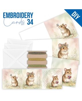 Find It Trading Stitch and Do Embroidery Cards Cute Mice (STDOPP034)