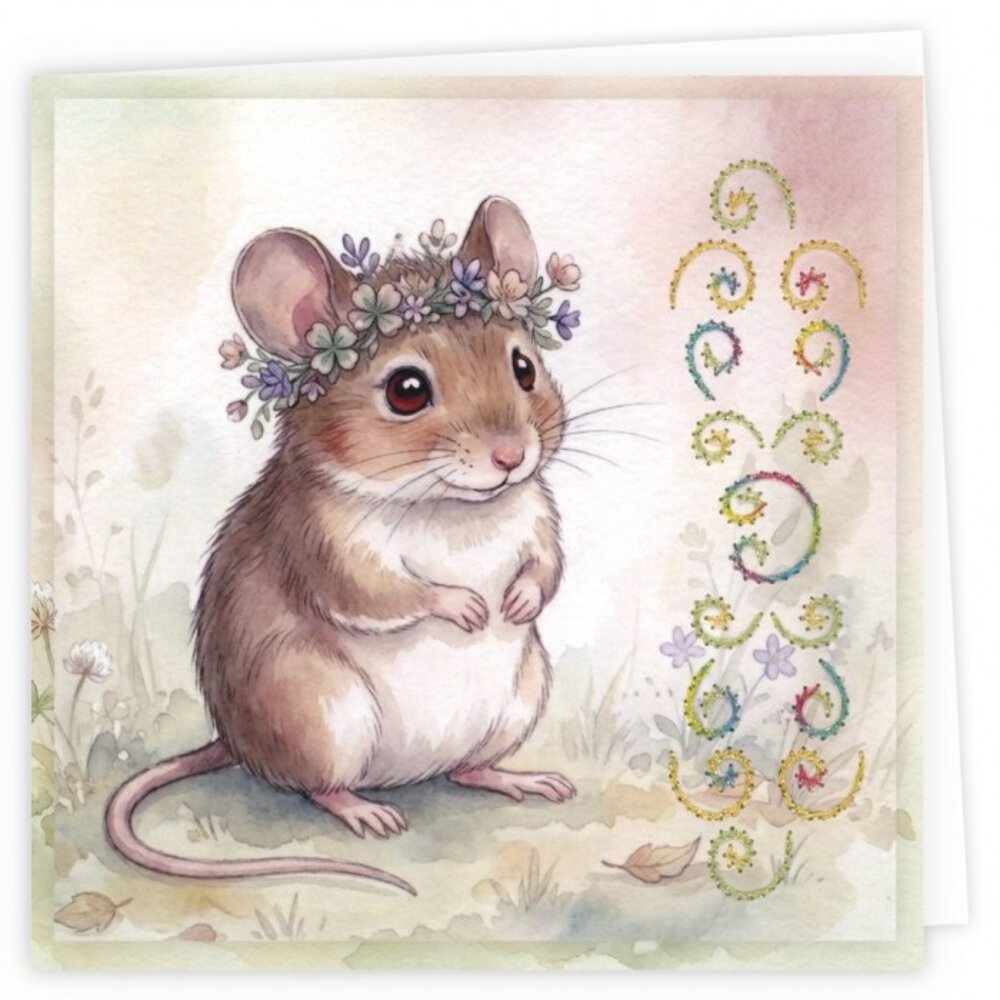 Find It Trading Stitch and Do Embroidery Cards Cute Mice (STDOPP034)