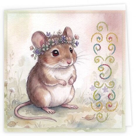 Find It Trading Stitch and Do Embroidery Cards Cute Mice (STDOPP034)