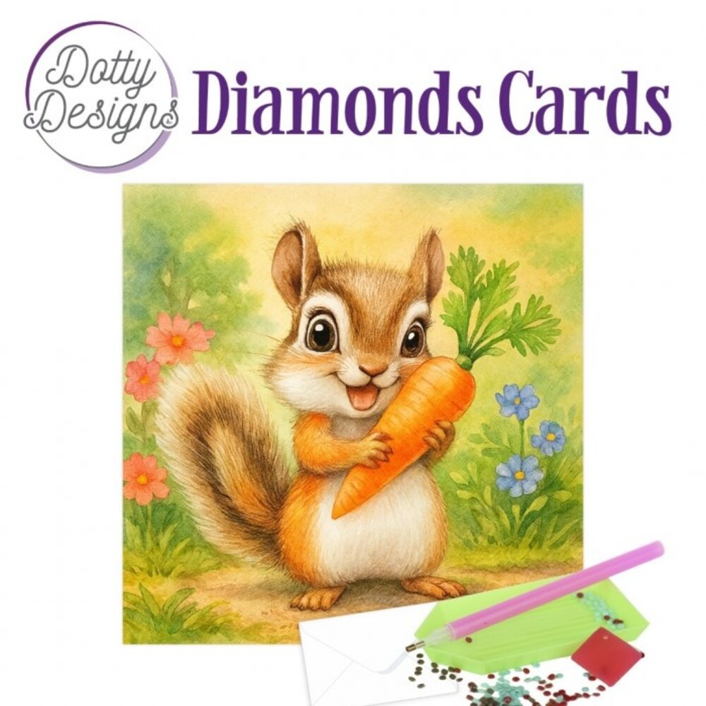 Find It Trading Diamond Cards Set Squirrel With Carrot (DDDC1226) Find It Trading Diamond Cards Set Squirrel With Carrot (DDDC1226)
