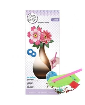 Find It Trading Diamond Painting Flower Set Pink Anemone Bouquet (DDDFS1003)