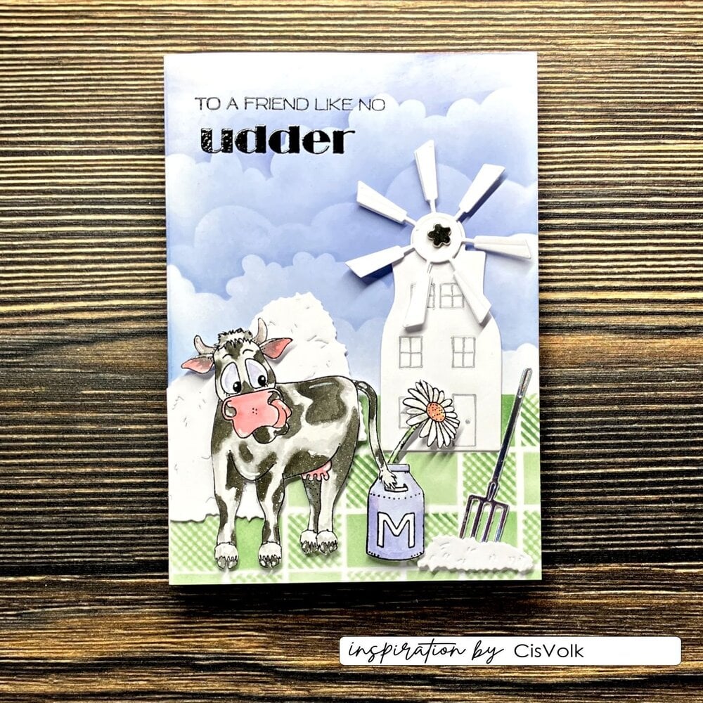 Vaessen Creative On the Farm Clear Stamps Cow (CAR0402) Vaessen Creative On the Farm Clear Stamps Cow (CAR0402)